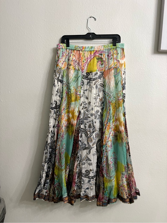 Anu By Natural Dresses & Skirts - Anu By Natural Vintage Patchwork
Maxi Skirt L Scarf Flowy Boho